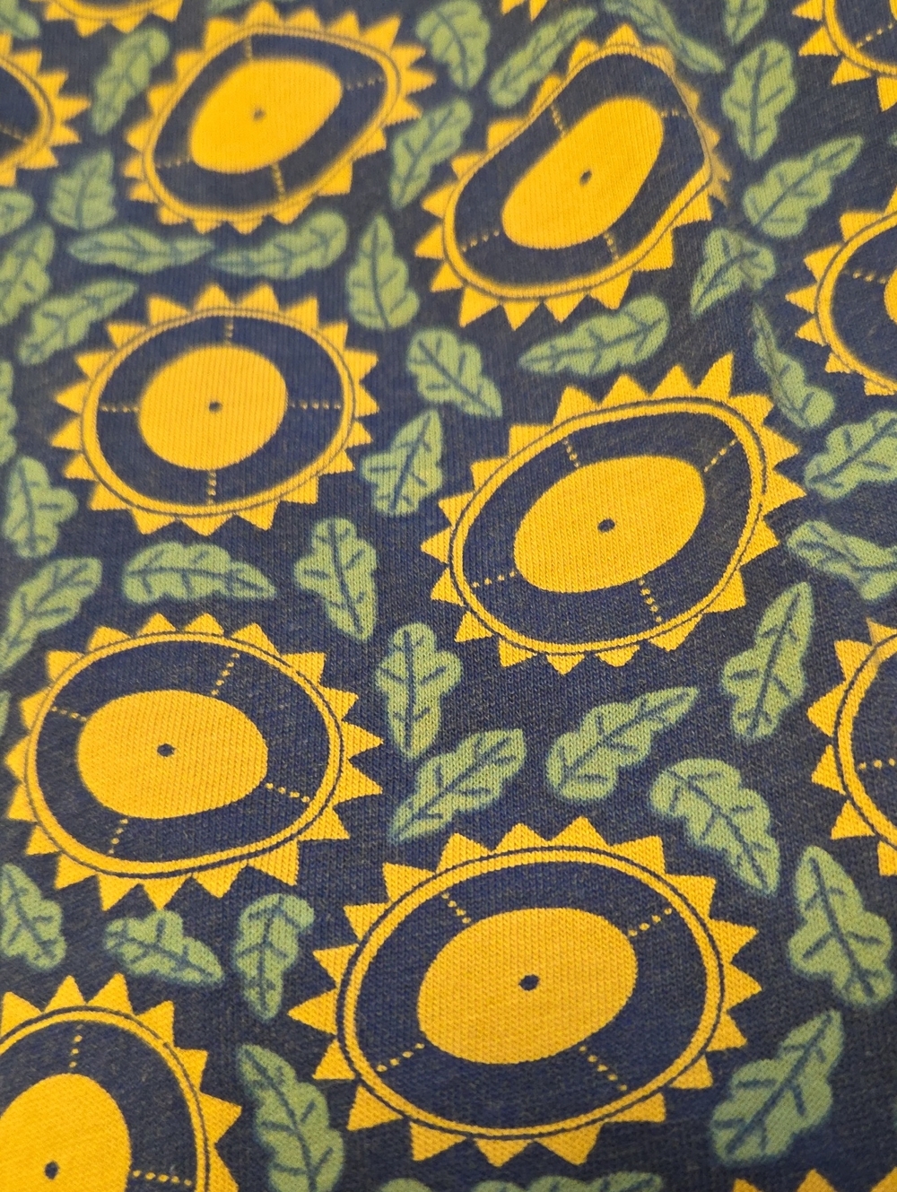 M Gudrun Sjoden Sunflower-Print Shirt in Yellow and Blue - Picture 5 of 6